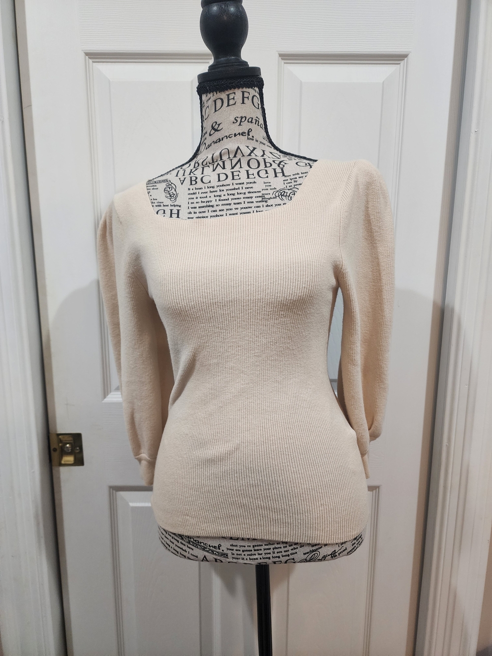 ba&sh Savannah Backless Sweater Size Xs In Creme